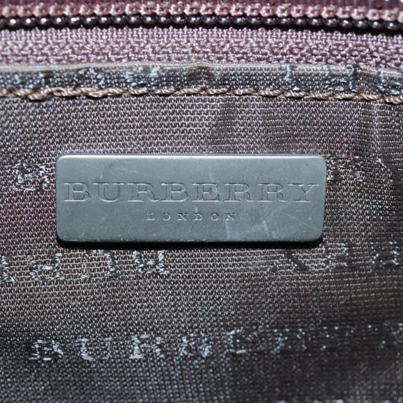 BURBERRY Nova Check Tote Bag PVC Beige Auth 97067 - Picture 12 of 16